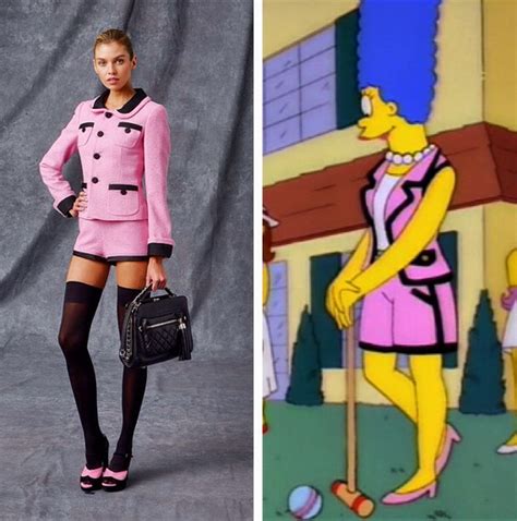 marge simpsons chanel suit|marge the simpsons dress.